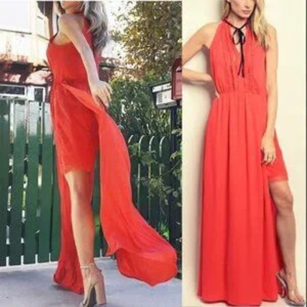 Coral Maxi Dress